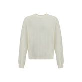 Crew-neck sweater in merino wool